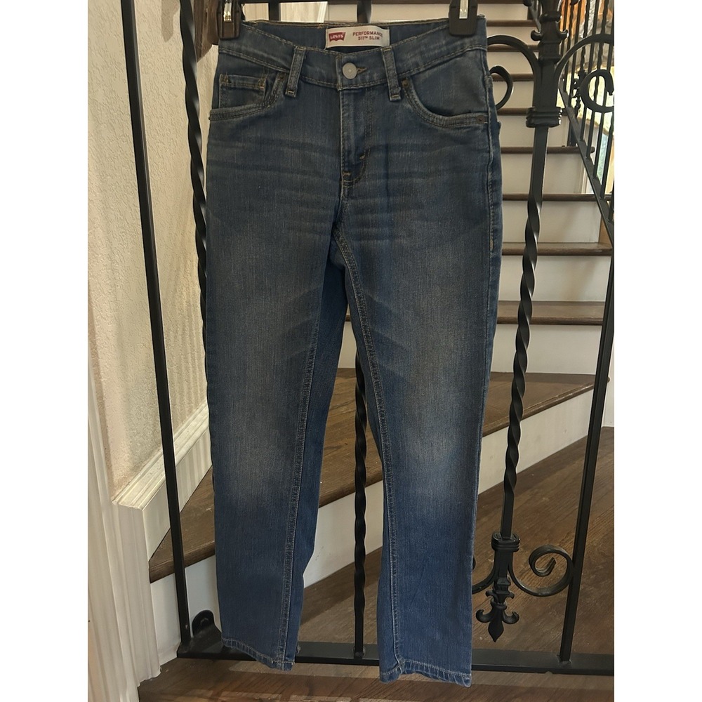 Little Boy's Size 10 Regular 511 Jeans 25X26 Blue Denim Performance Slim Tapered